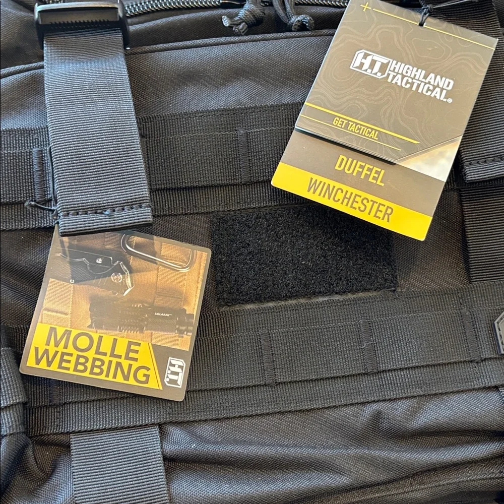 Highland Tactical Winchester Duffle,Molle Webbing,removable straps,compartments